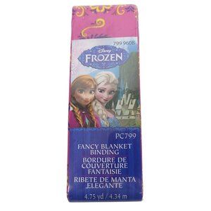 Disney Frozen Fancy Blanket Binding 2" W 4.75 Yards Satin Anna Elsa Simplicity